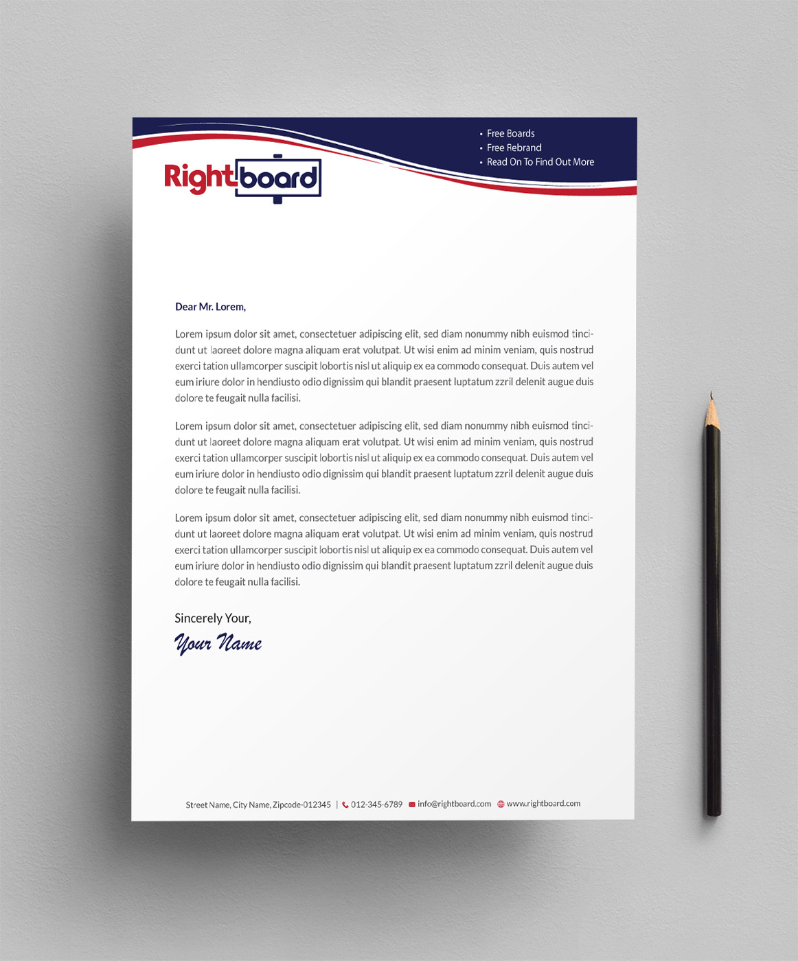 Letterhead Design by Infinitive Technology for Rightboard | Design #20440253