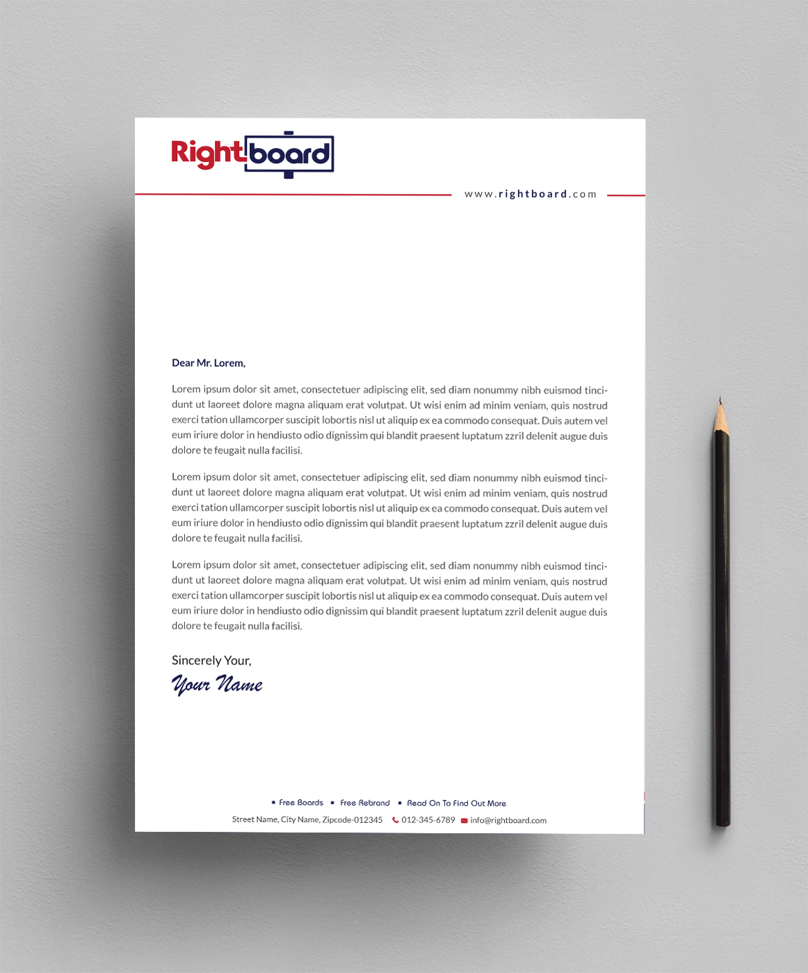 Design En-Tête par Infinitive Technology pour Rightboard | Design #20440649