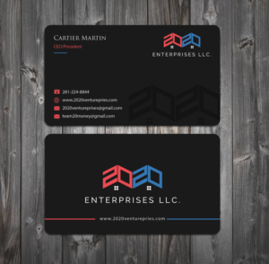 Diseño de Tarjeta de Presentación por Riz' para 20/20 Enterprises LLC., | Diseño #20486457