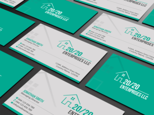 Business Card Design by Creations Box 2015 for 20/20 Enterprises LLC., | Design: #20446323
