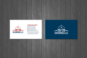 Business Card Design by Creations Box 2015 for 20/20 Enterprises LLC., | Design: #20446325