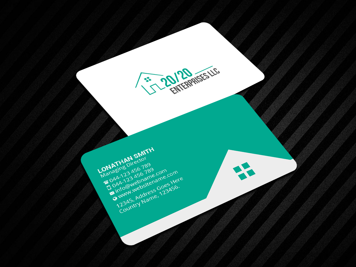 Business Card Design by Creations Box 2015 for 20/20 Enterprises LLC., | Design #20446335
