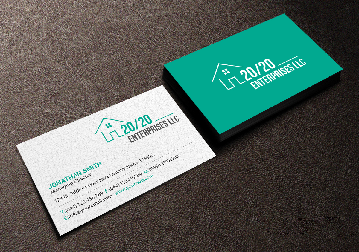 Diseño de Tarjeta de Presentación por Creations Box 2015 para 20/20 Enterprises LLC., | Diseño #20446336