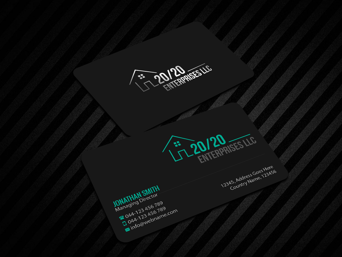 Diseño de Tarjeta de Presentación por Creations Box 2015 para 20/20 Enterprises LLC., | Diseño #20446337