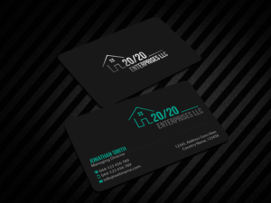 Business Card Design by Creations Box 2015 for 20/20 Enterprises LLC., | Design: #20446337