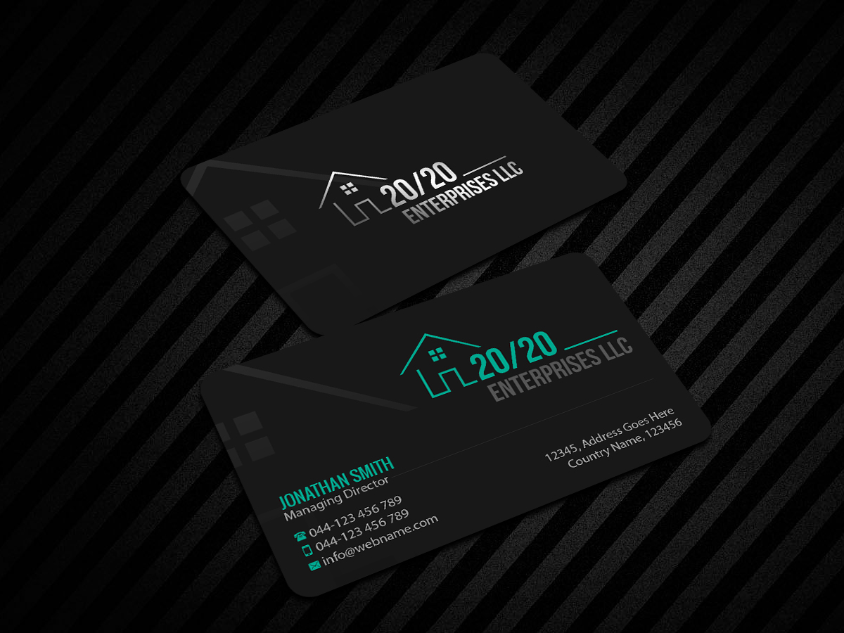Diseño de Tarjeta de Presentación por Creations Box 2015 para 20/20 Enterprises LLC., | Diseño #20446338