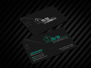 Business Card Design by Creations Box 2015 for 20/20 Enterprises LLC., | Design: #20446338