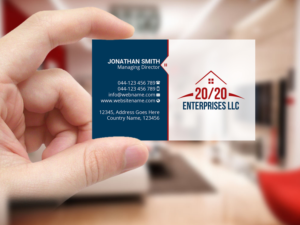 Visitenkarten-Design von Creations Box 2015 für 20/20 Enterprises LLC., | Design: #20446360