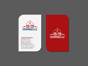 Visitenkarten-Design von Creations Box 2015 für 20/20 Enterprises LLC., | Design: #20446367