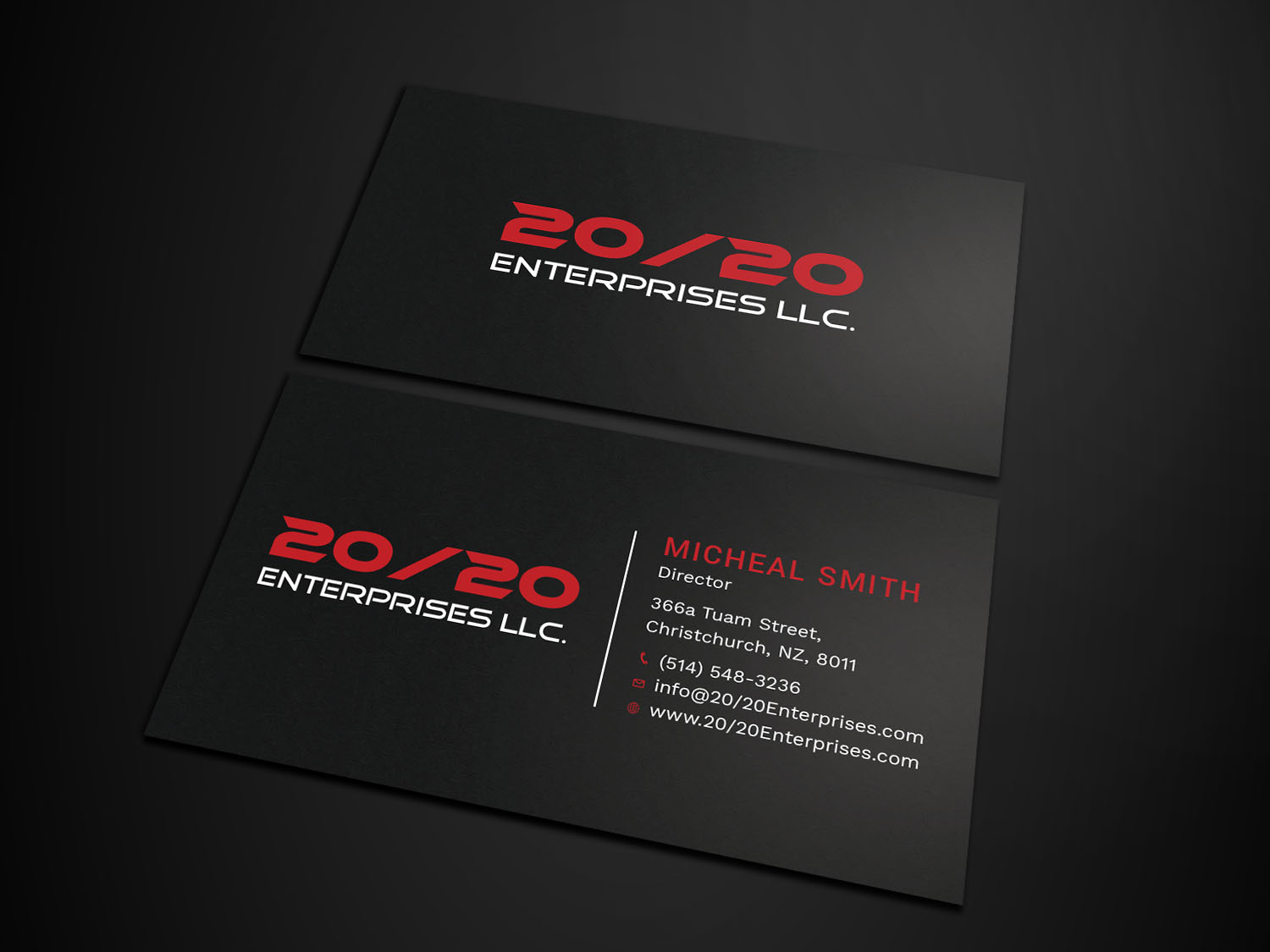 Business Card Design by Tripti Ranjan Gain for 20/20 Enterprises LLC., | Design #20440162