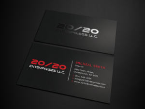Business Card Design by Tripti Ranjan Gain for 20/20 Enterprises LLC., | Design: #20440163