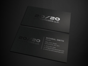 Business Card Design by Tripti Ranjan Gain for 20/20 Enterprises LLC., | Design: #20440164