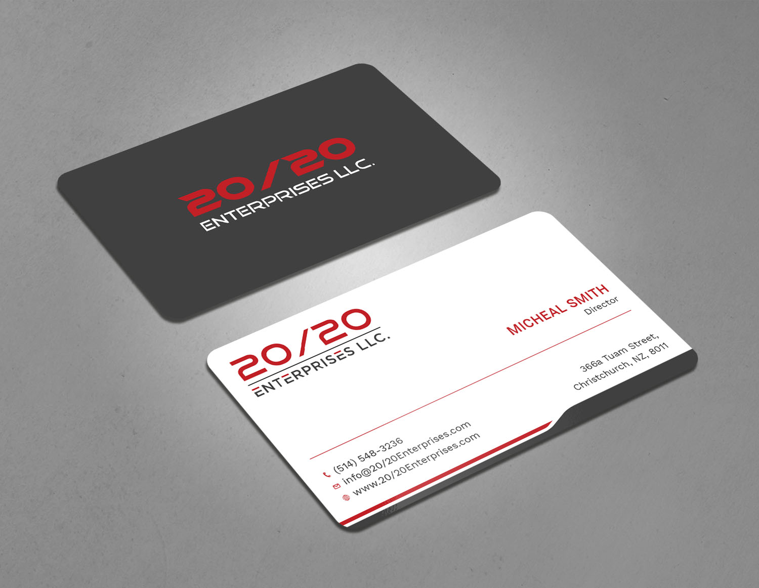 Business Card Design by Tripti Ranjan Gain for 20/20 Enterprises LLC., | Design #20440169