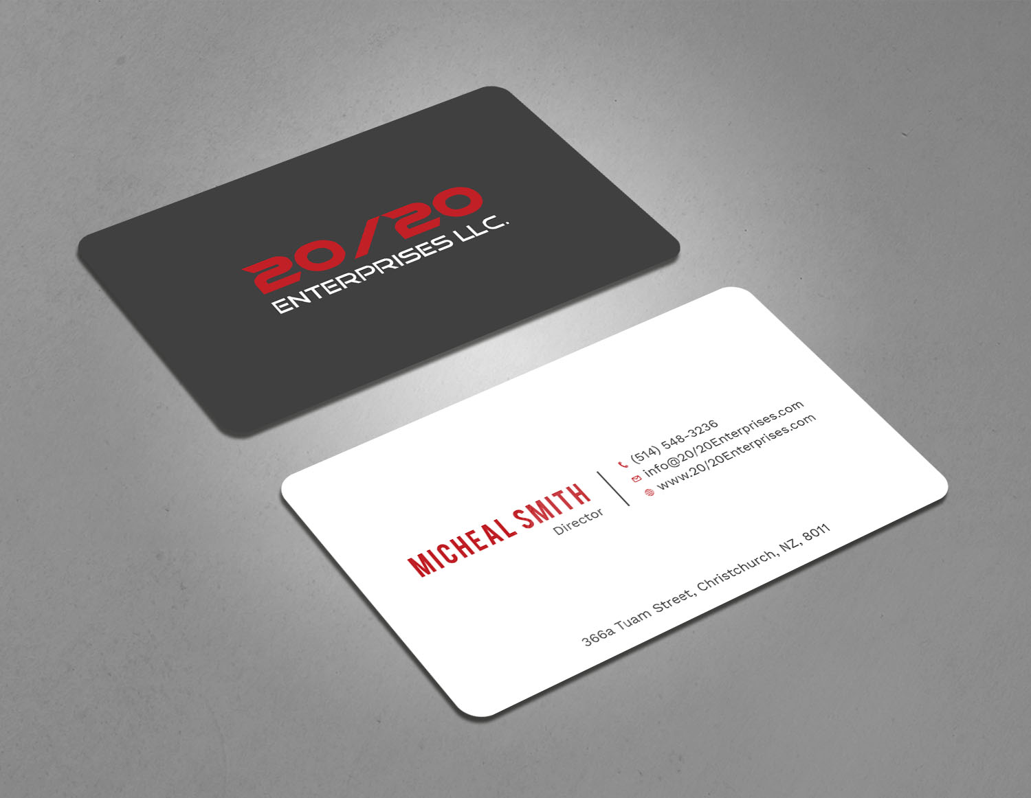 Business Card Design by Tripti Ranjan Gain for 20/20 Enterprises LLC., | Design #20440170