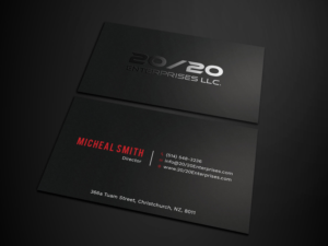 Business Card Design by Tripti Ranjan Gain for 20/20 Enterprises LLC., | Design: #20440171