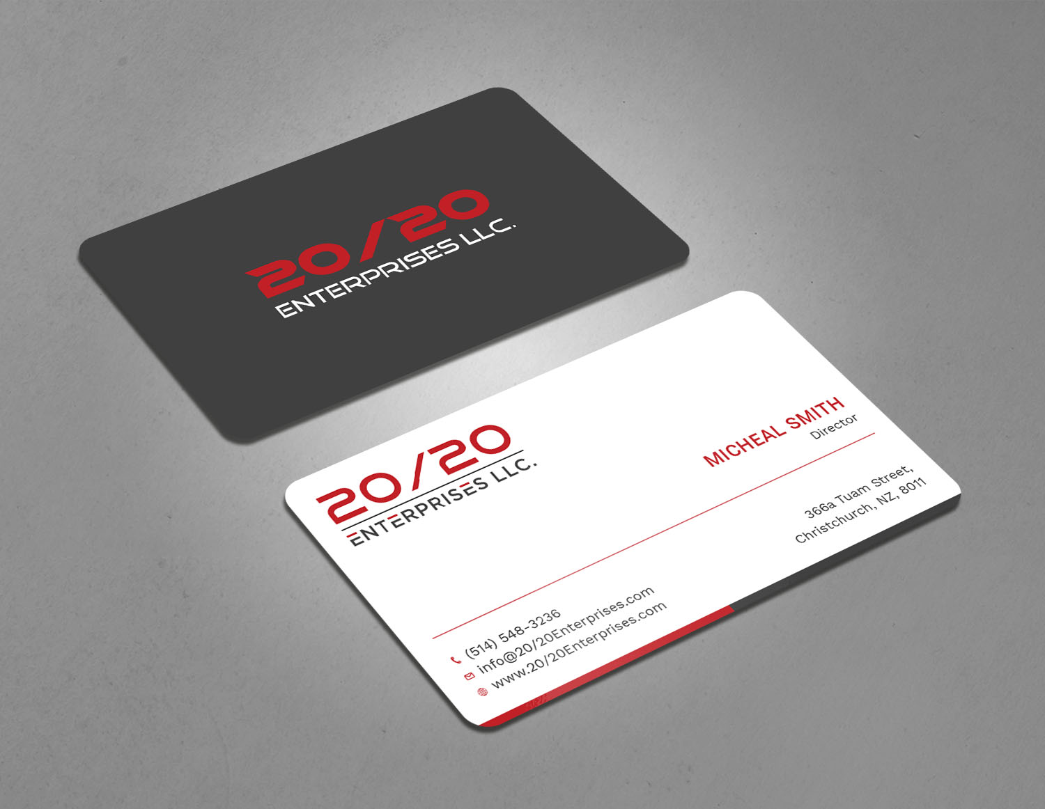 Business Card Design by Tripti Ranjan Gain for 20/20 Enterprises LLC., | Design #20440173