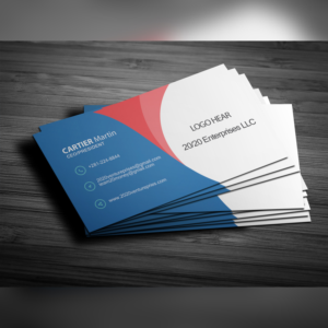 Diseño de Tarjeta de Presentación por Priyantha 5 para 20/20 Enterprises LLC., | Diseño #20515764