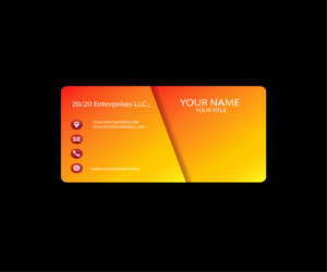 Diseño de Tarjeta de Presentación por Rafiul para 20/20 Enterprises LLC., | Diseño #20440001