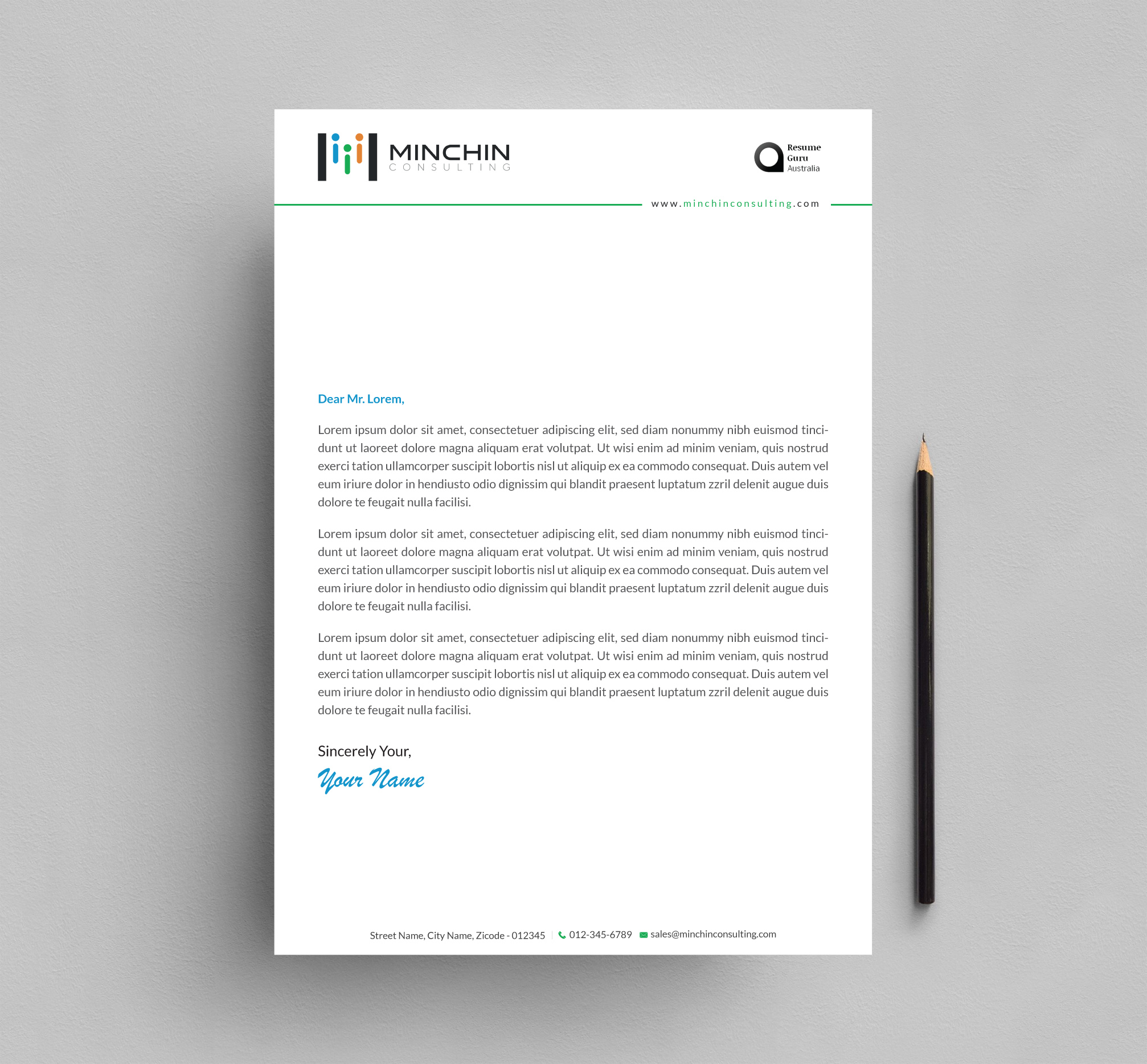 Diseño de Membrete por Infinitive Technology para Resume Guru Australia | Diseño #20451028