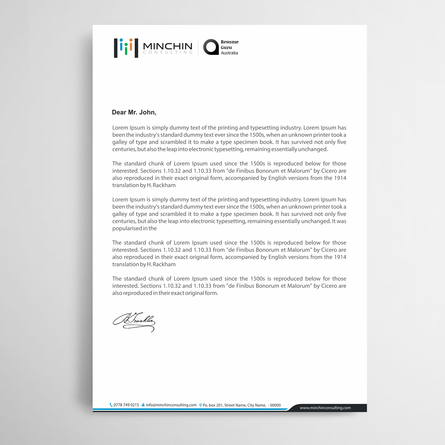 Diseño de Membrete por Infinitive Technology para Resume Guru Australia | Diseño #20453547