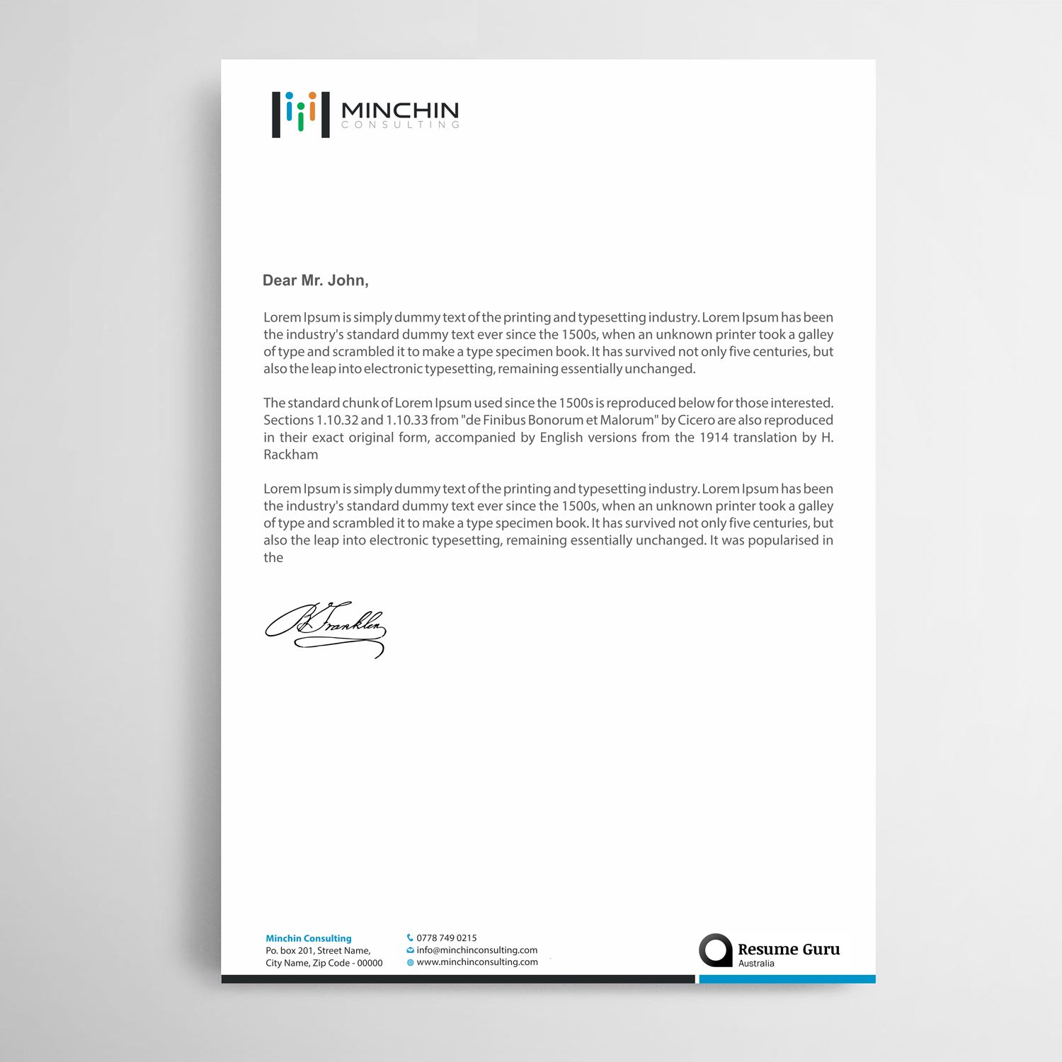 Diseño de Membrete por Infinitive Technology para Resume Guru Australia | Diseño #20453548