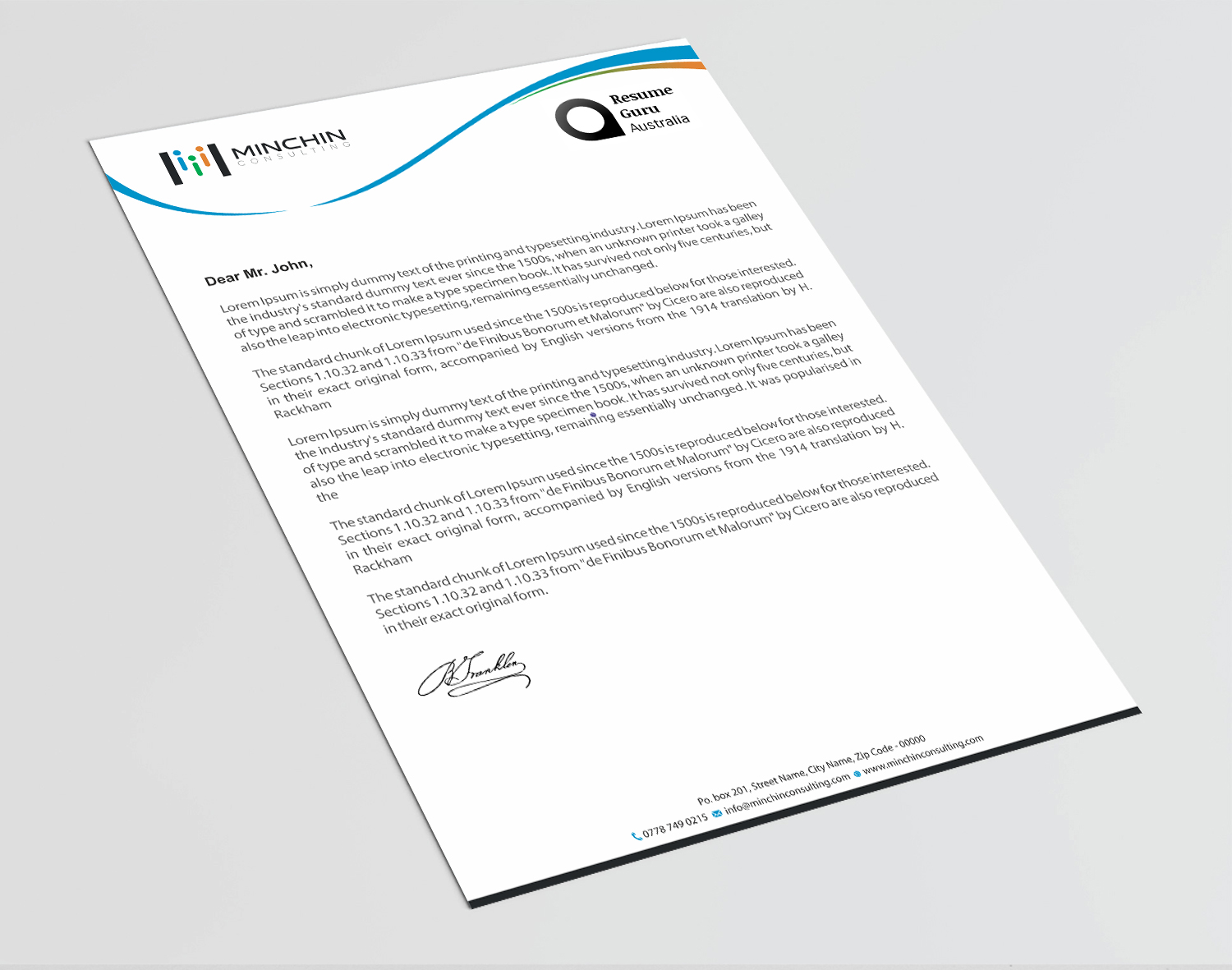 Diseño de Membrete por Infinitive Technology para Resume Guru Australia | Diseño #20460563