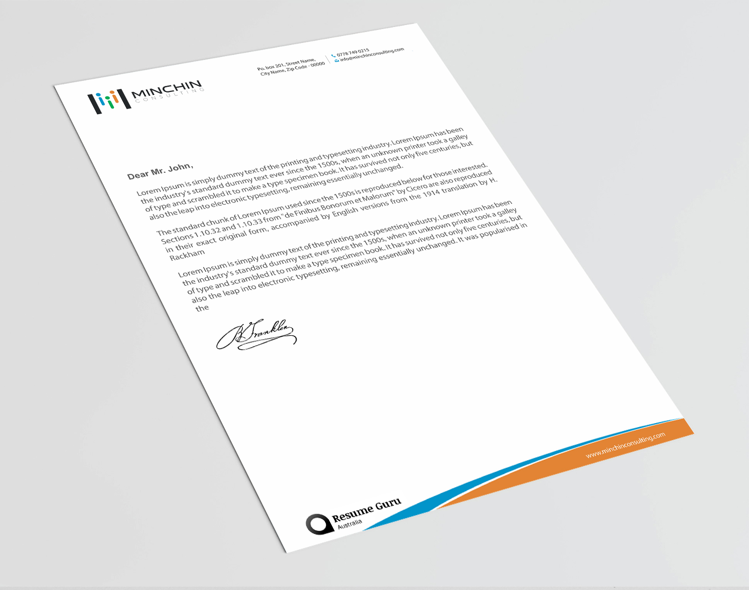 Diseño de Membrete por Infinitive Technology para Resume Guru Australia | Diseño #20460565