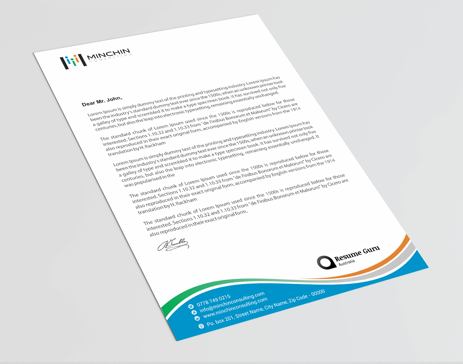 Diseño de Membrete por Infinitive Technology para Resume Guru Australia | Diseño #20460567