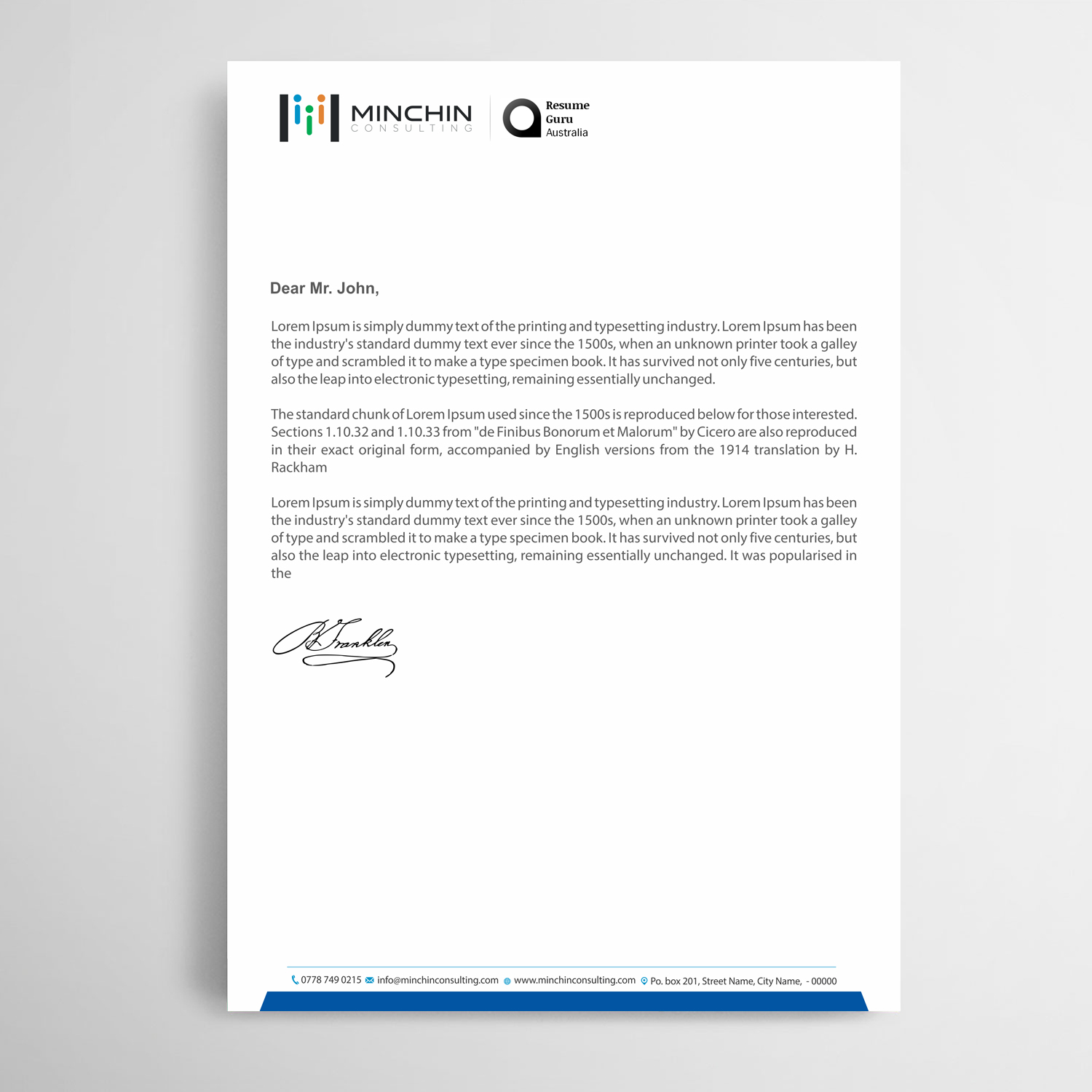 Diseño de Membrete por Infinitive Technology para Resume Guru Australia | Diseño #20469878