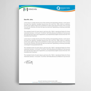 Minchin Consulting Needs Standardised Stationery! | Briefkopf-Design von Infinitive Technology