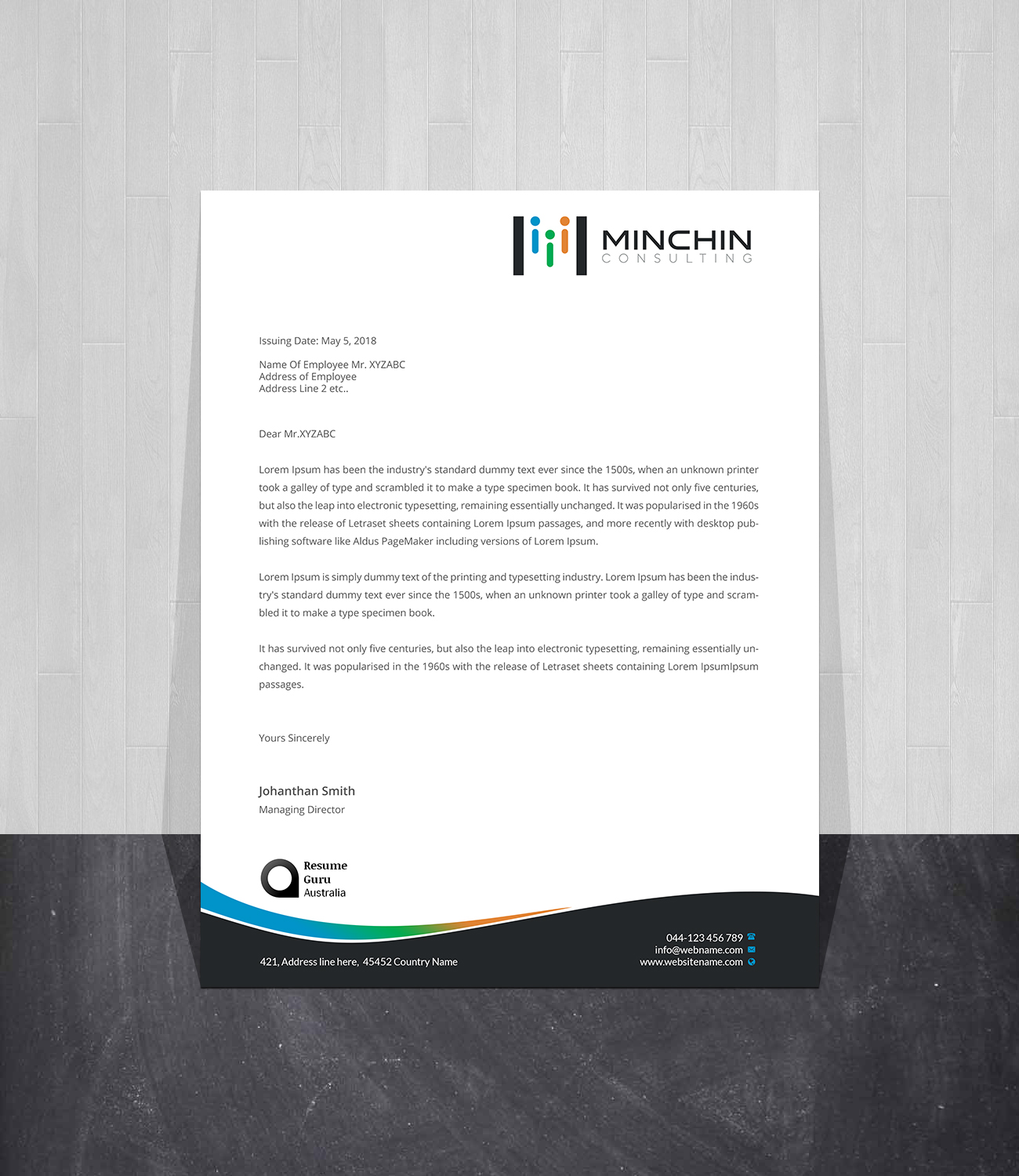 Diseño de Membrete por Creations Box 2015 para Resume Guru Australia | Diseño #20466416