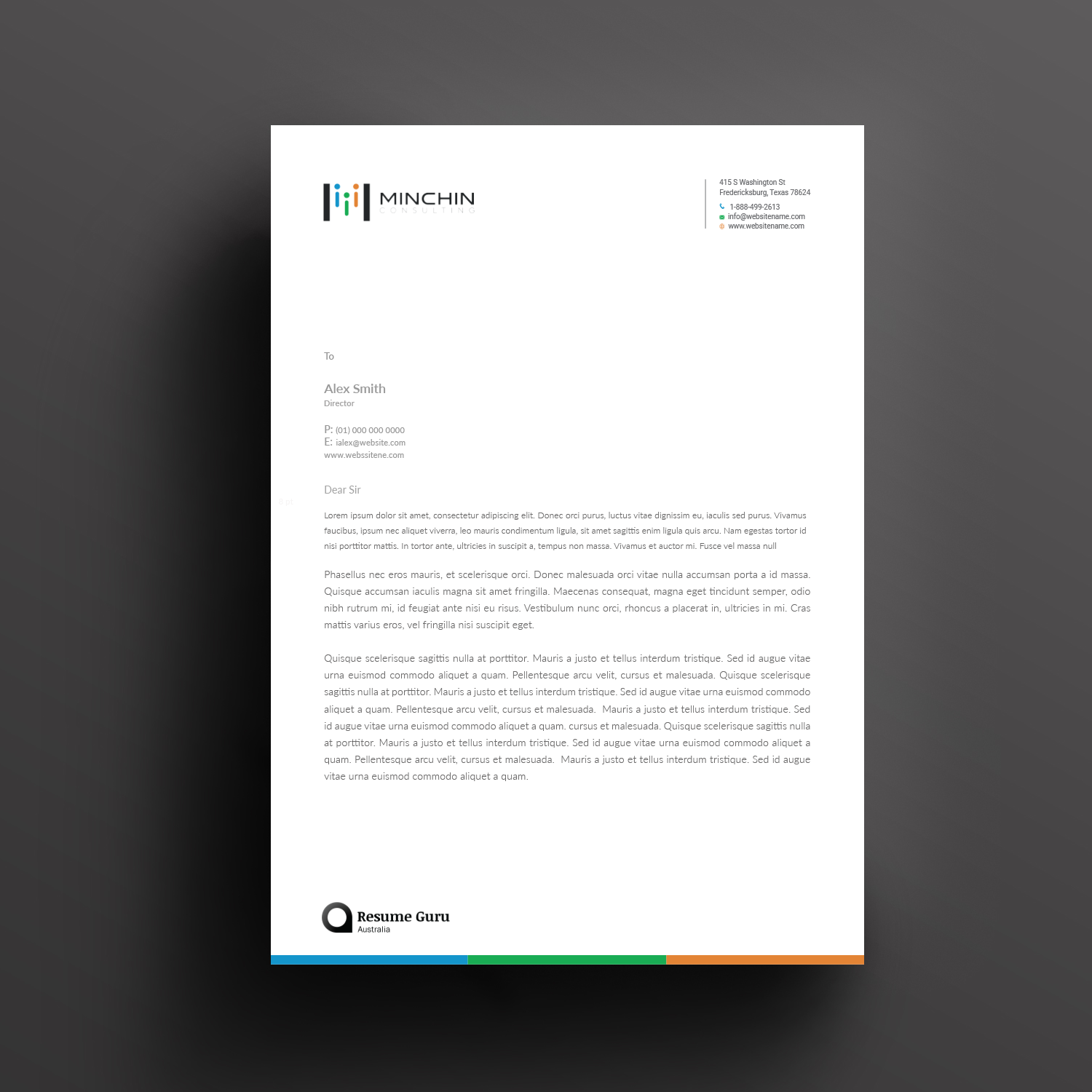 Diseño de Membrete por Right_D para Resume Guru Australia | Diseño #20499563