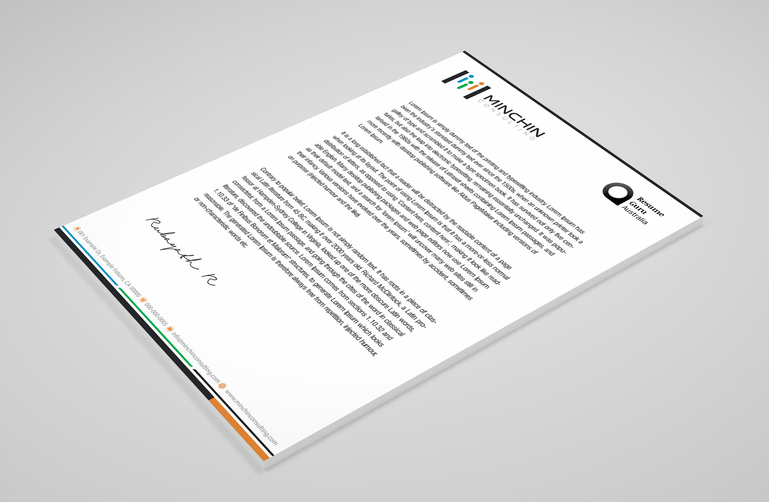 Diseño de Membrete por Petter Goms para Resume Guru Australia | Diseño #20471030