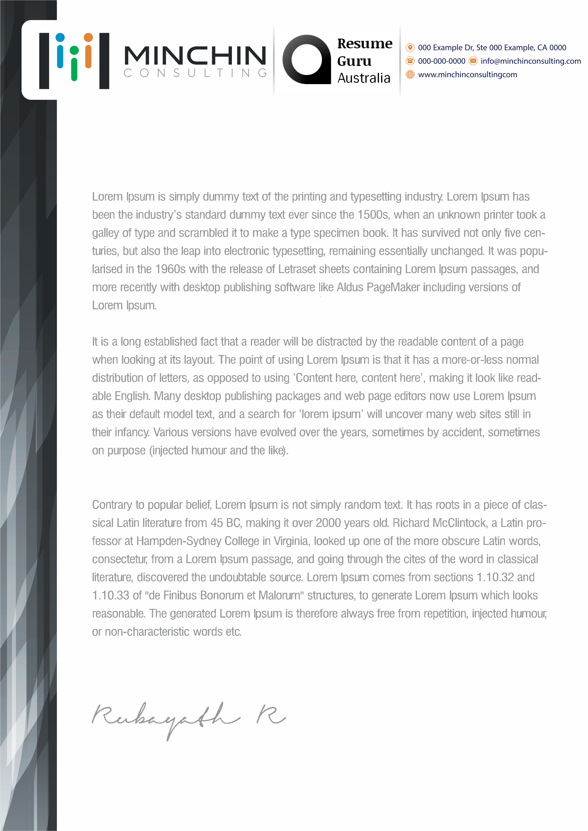 Diseño de Membrete por Petter Goms para Resume Guru Australia | Diseño #20474412