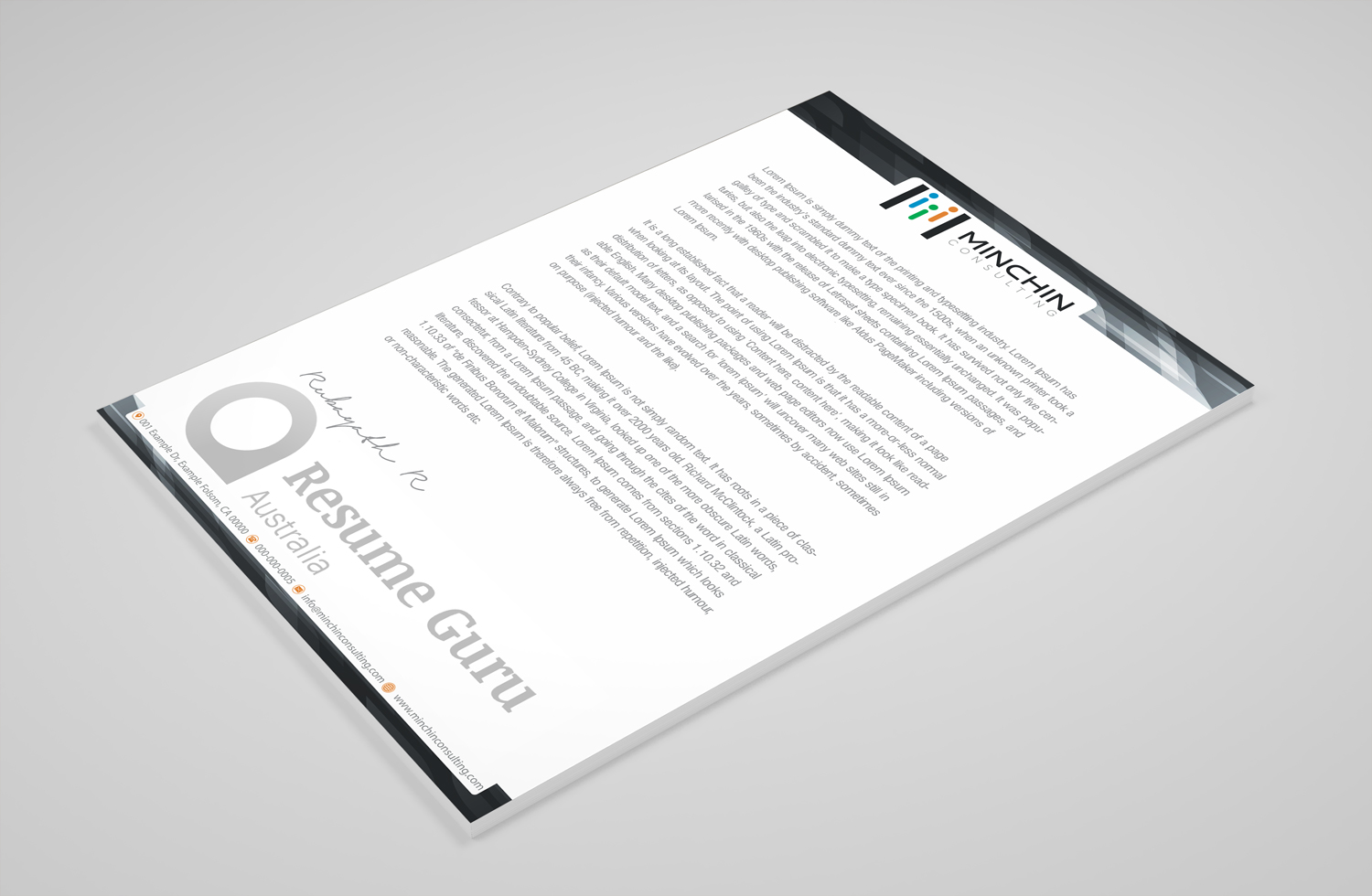 Diseño de Membrete por Petter Goms para Resume Guru Australia | Diseño #20474470