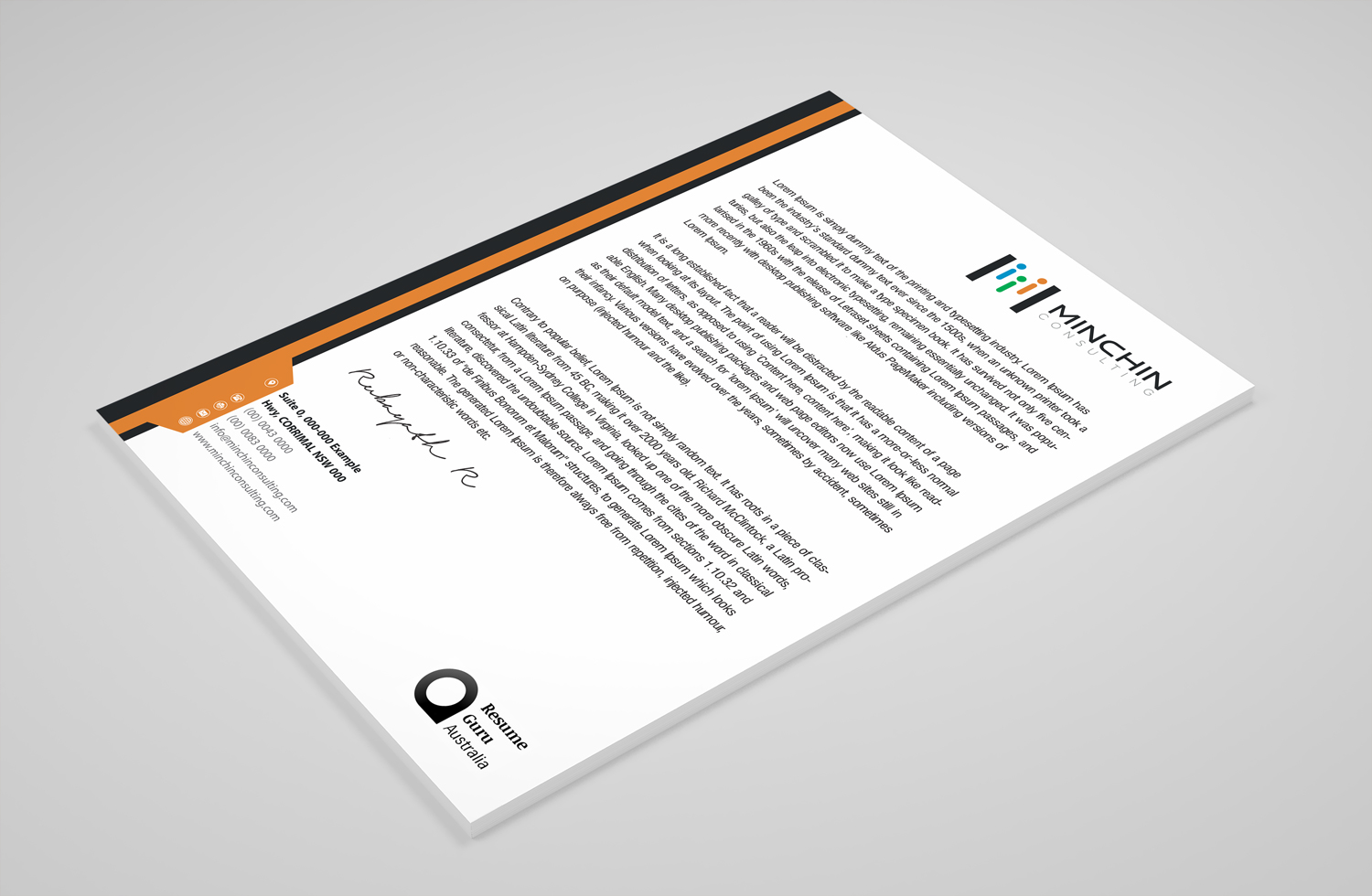 Diseño de Membrete por Petter Goms para Resume Guru Australia | Diseño #20474639