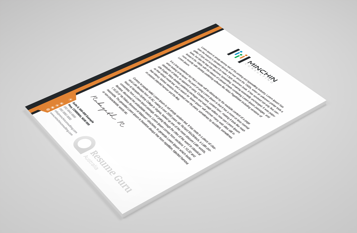 Diseño de Membrete por Petter Goms para Resume Guru Australia | Diseño #20474651