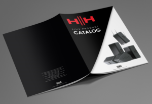 HH Electronics professional audio speaker manufacturer needs 2019 catalogue design