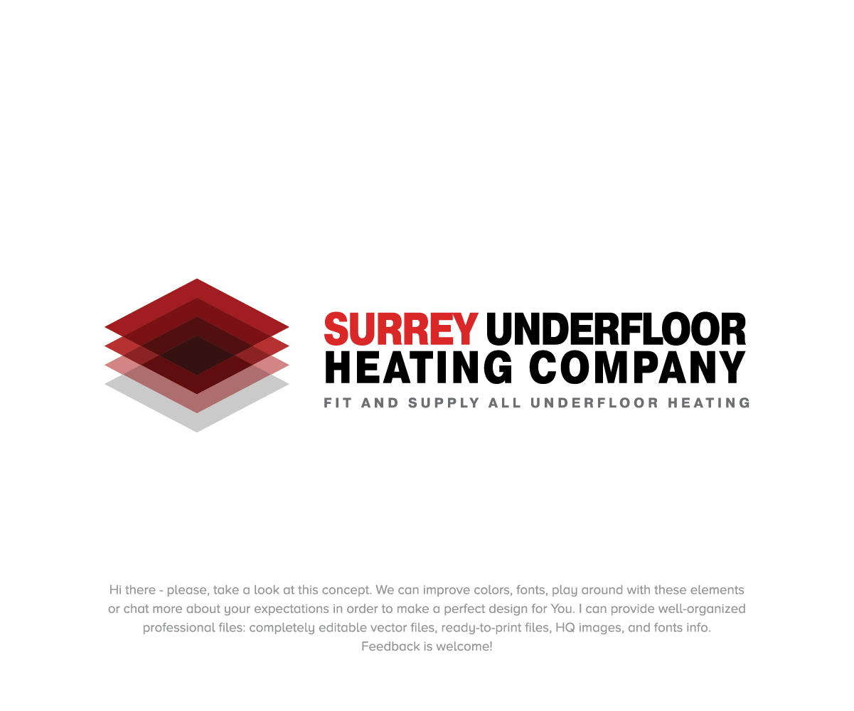 Logo Design by Wild Geek for Surrey underfloor heating company | Design #20462440