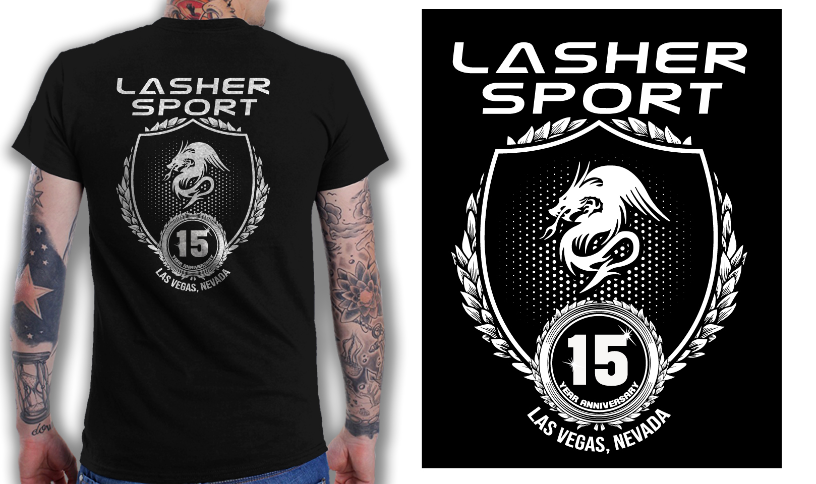 T-shirt Design by Xerox for Lasher Sport | Design #20611799