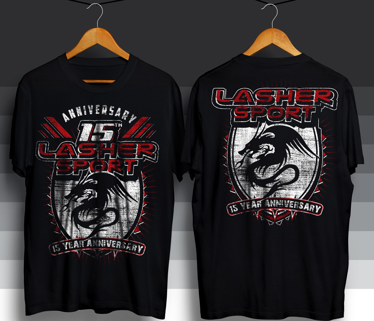 T-shirt Design by BABLEO for Lasher Sport | Design #20501410