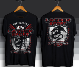T-shirt Design by BABLEO for Lasher Sport | Design: #20501410