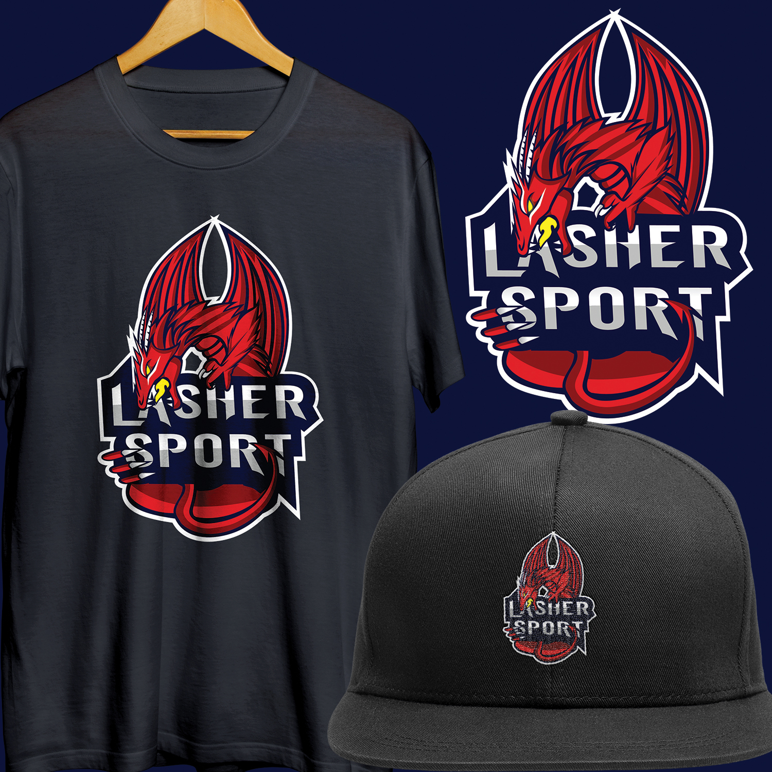 Design de T-shirt par mekhfioui pour Lasher Sport | Design #20491686