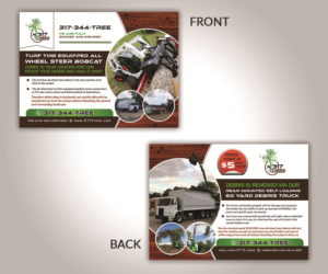 Tree Debris Removal 5x7 Postcard both sides color wow pop in your face | Flyer-Design von innovative earth