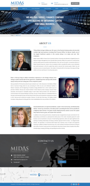 Midas Financial Group.  Professional and Established Company | Web-Design von Sbss
