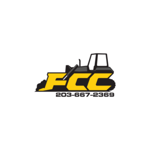 Would like the Company name, FCC., Inc in slanted, block yellow letters with a white background. Also the phone # 203-667-2369. | Logo Design by sourgraping