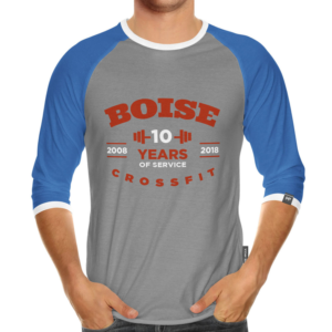 Boise CrossFit 10 year anniversary | Diseño de Camiseta por Rzk
