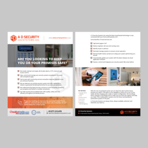 A D Security Flyer - Security Based Company | Design de Flyer par adiazudin