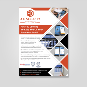 A D Security Flyer - Security Based Company | Design de Flyer par Infinitive Technology
