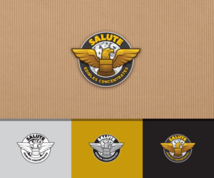 Salute (Product name) Edibles    Concentrates. | Logo Design by Greedin